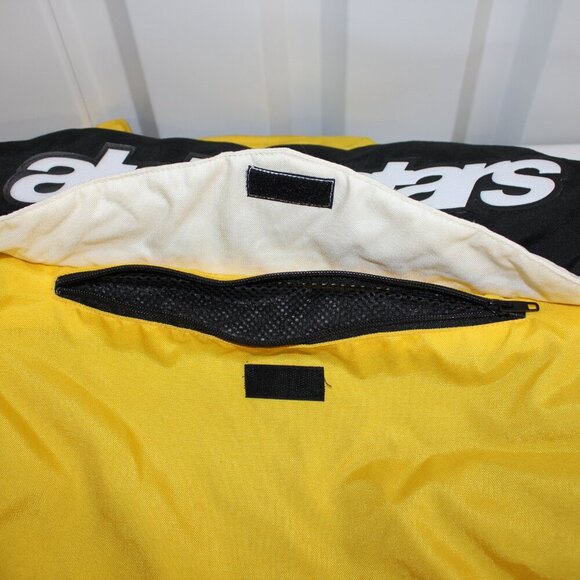 Alpinestars Mens Heavy Jacket Adventure Touring Size 44 Italian Black Yellow - Picture 13 of 16